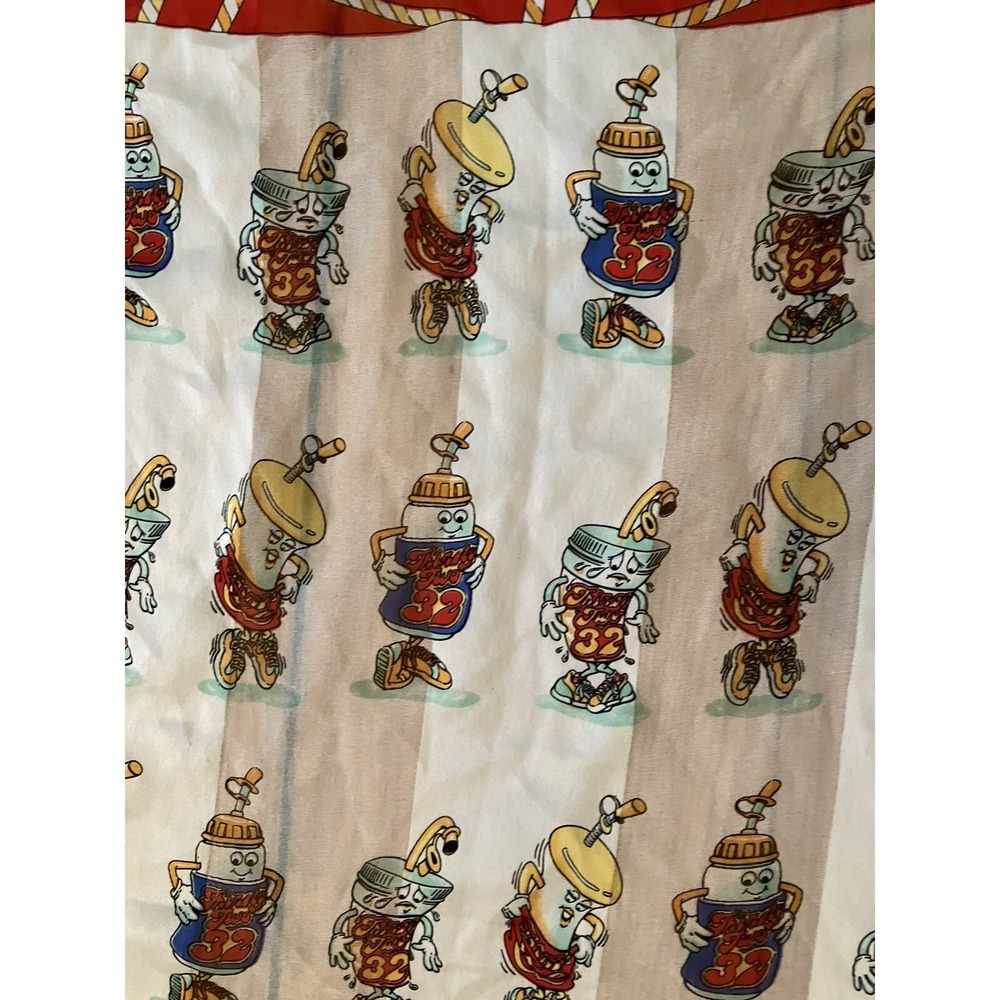 Thirsty Two Scarf 32  AM PM MINI MART Multicolor Happy Juice Slurpee 23x23 - Picture 8 of 10